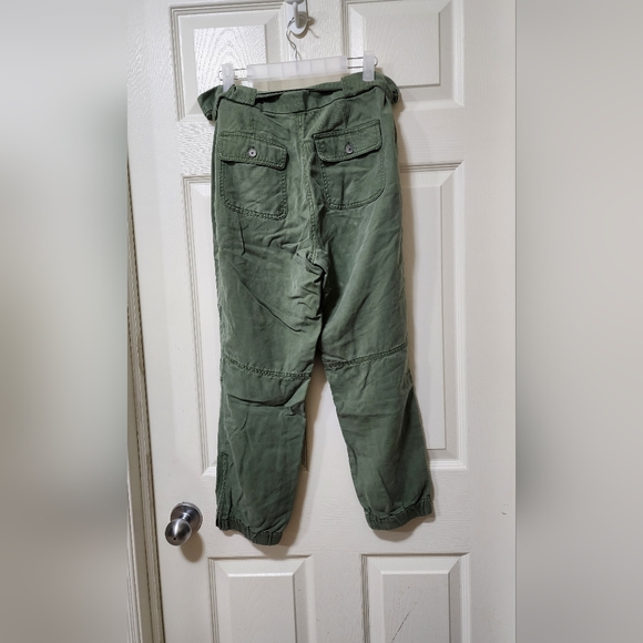 Olive Green Women's Casual Pants - Picture 3 of 3